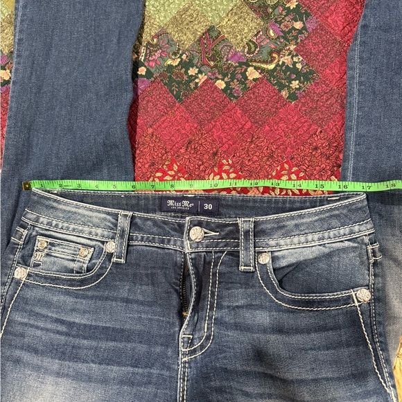 Miss me Chloe boot cut Jean with real cow hair inlay 30/34 - Picture 7 of 11